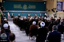دیدار جمعی از مسئولان نظام و میهمانان کنفرانس وحدت اسلامی با رهبر معظم انقلاب اسلامی