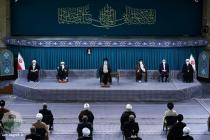 دیدار جمعی از مسئولان نظام و میهمانان کنفرانس وحدت اسلامی با رهبر معظم انقلاب اسلامی