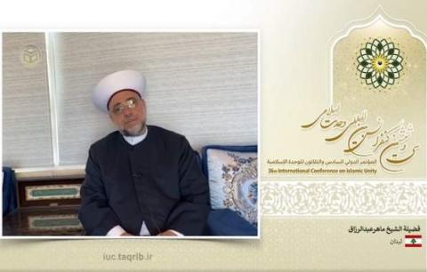 شیخ ماهرعبدالرزاق: حفظ وحدت و دست کشیدن از اختلافات یک تکلیف شرعی است