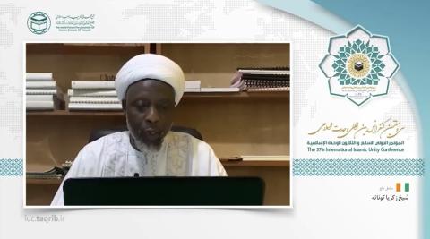 شیخ کوتاته در سیو هفتمین کنفرانس وحدت؛ تعامل و برقراری ارتباط با دشمنان اسلام و انسانیت به مثابه یک خیانت غیرقابل جبران است