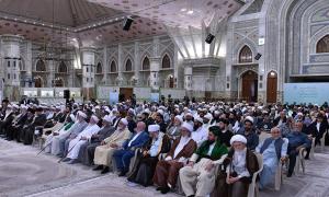 تجدید میثاق مهمانان کنفرانس با آرمان‌های امام خمینی(ره)