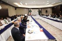 نشست مهمانان کنفرانس با وزیر امور خارجه جمهوری اسلامی ایران
